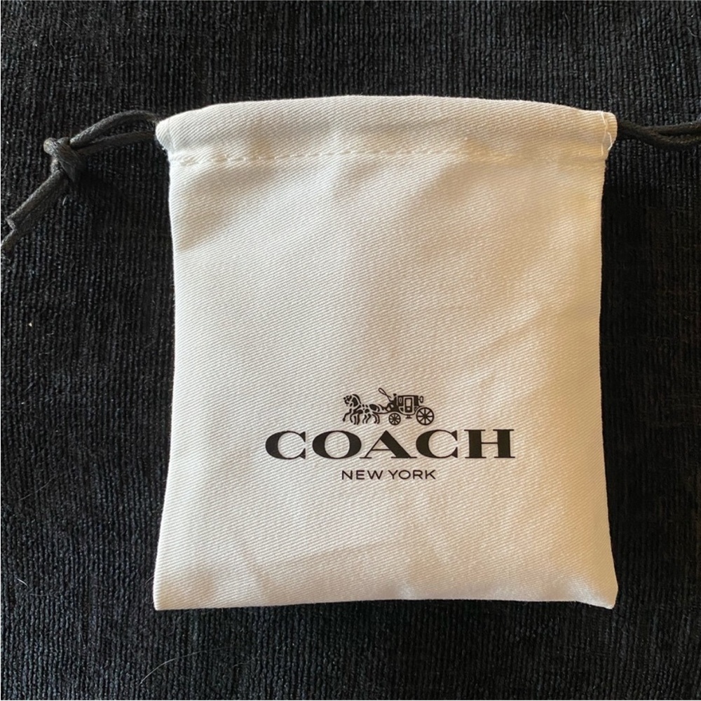 Coach Gold Heart Pendant Necklace Signature C Charm NWT Designer Jewelry - Picture 7 of 7